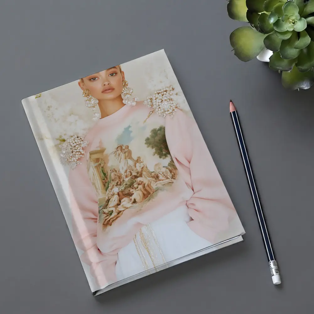 Pink Baroque Angels Classical Art Sweatshirt – Notebooks