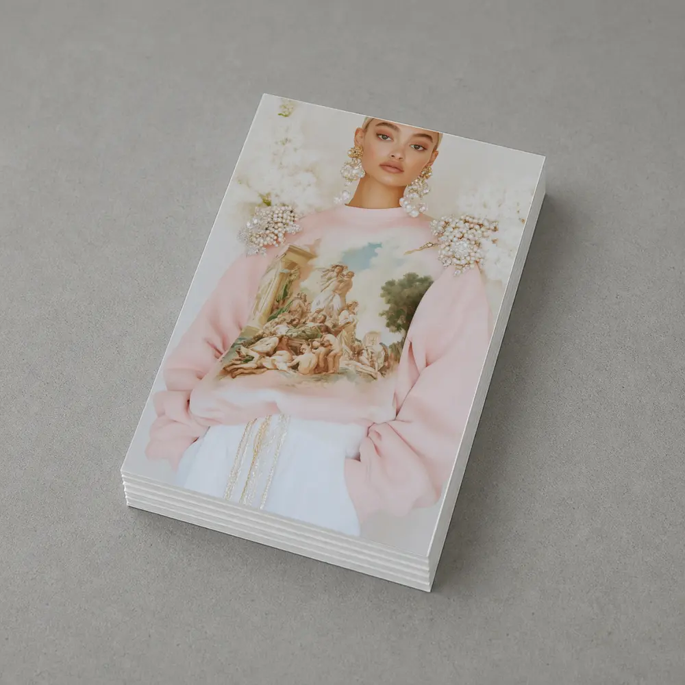 Pink Baroque Angels Classical Art Sweatshirt – Postcards