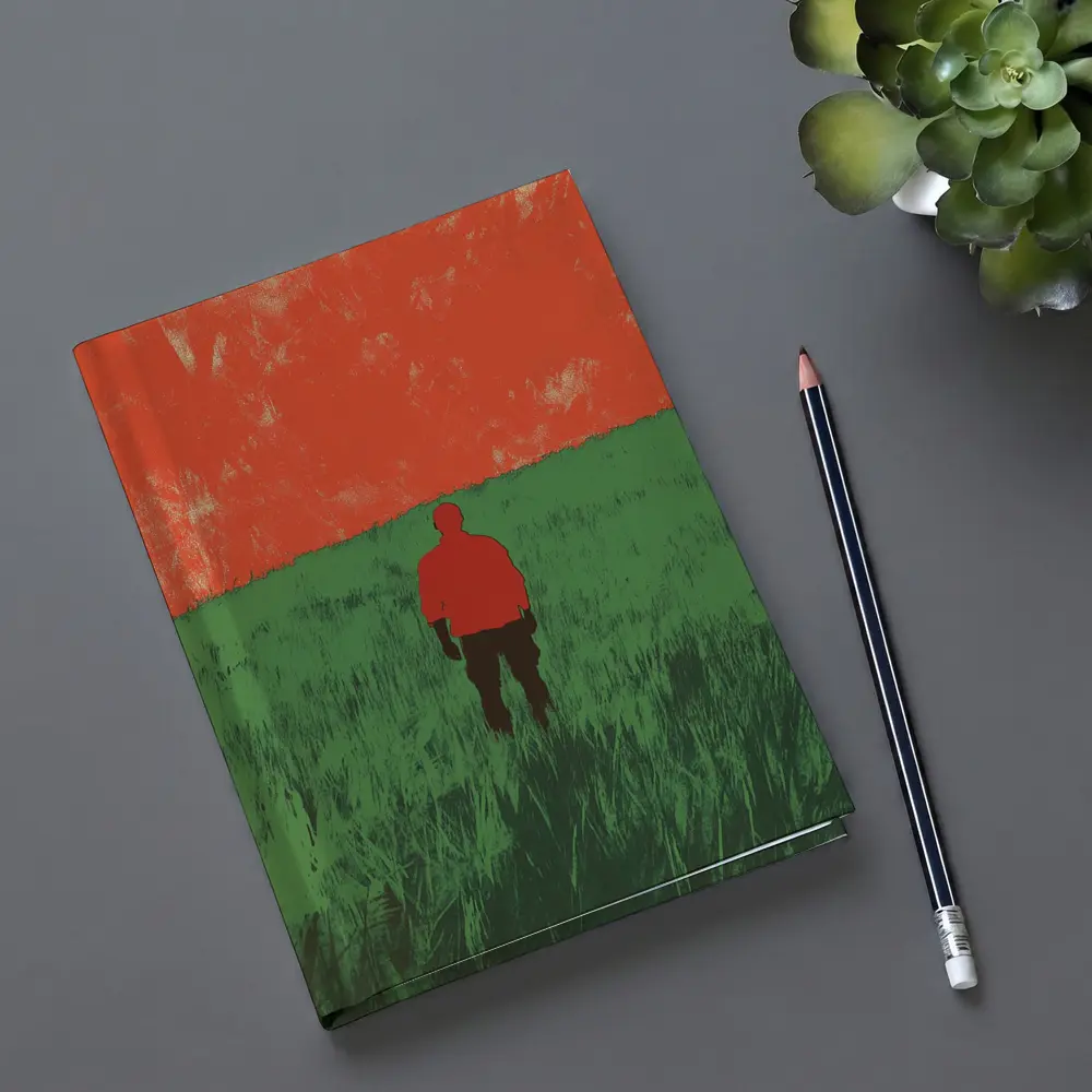 Lone Figure Standing in Green Field – Notebooks