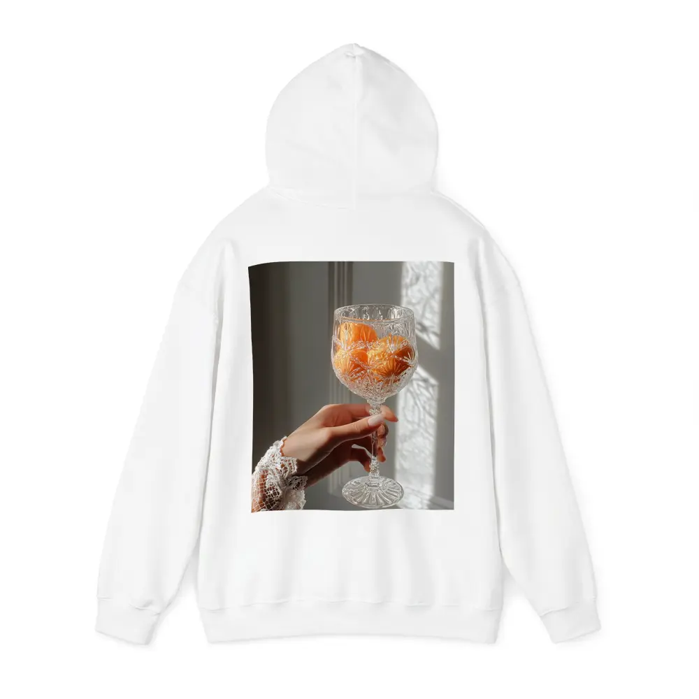 Crystal Glass Orange Flowers Soft Light – Hoodies