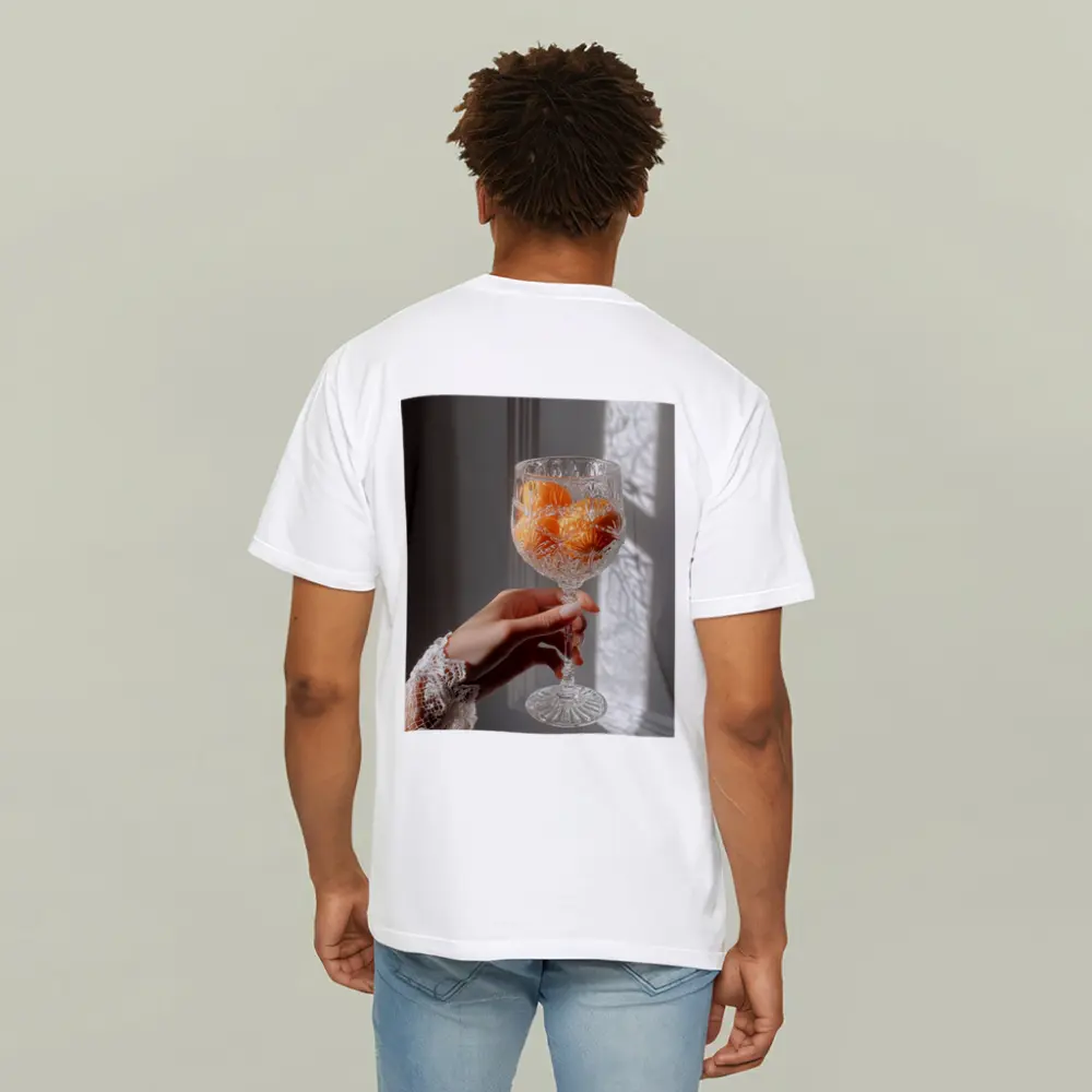 Crystal Glass Orange Flowers Soft Light – T-Shirts