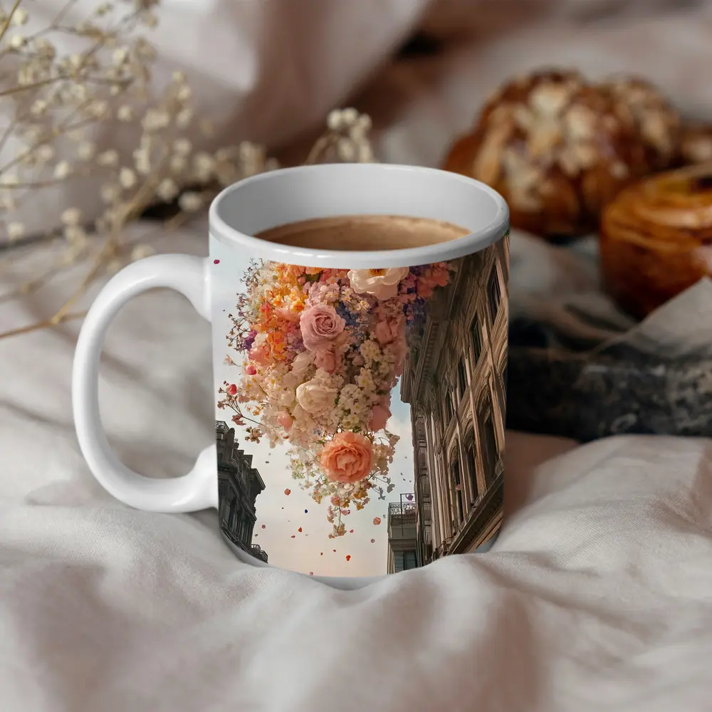 Floating Roses Over San Francisco Bay Bridge – Mugs