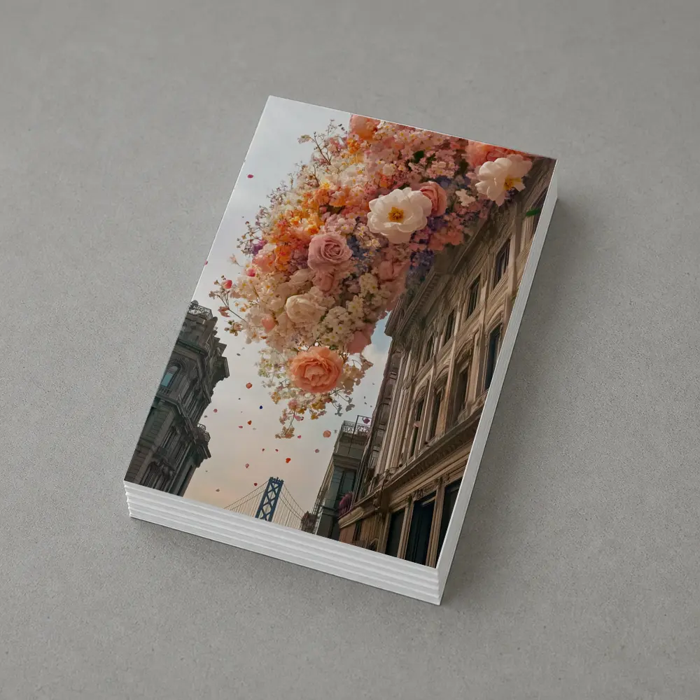 Floating Roses Over San Francisco Bay Bridge – Postcards