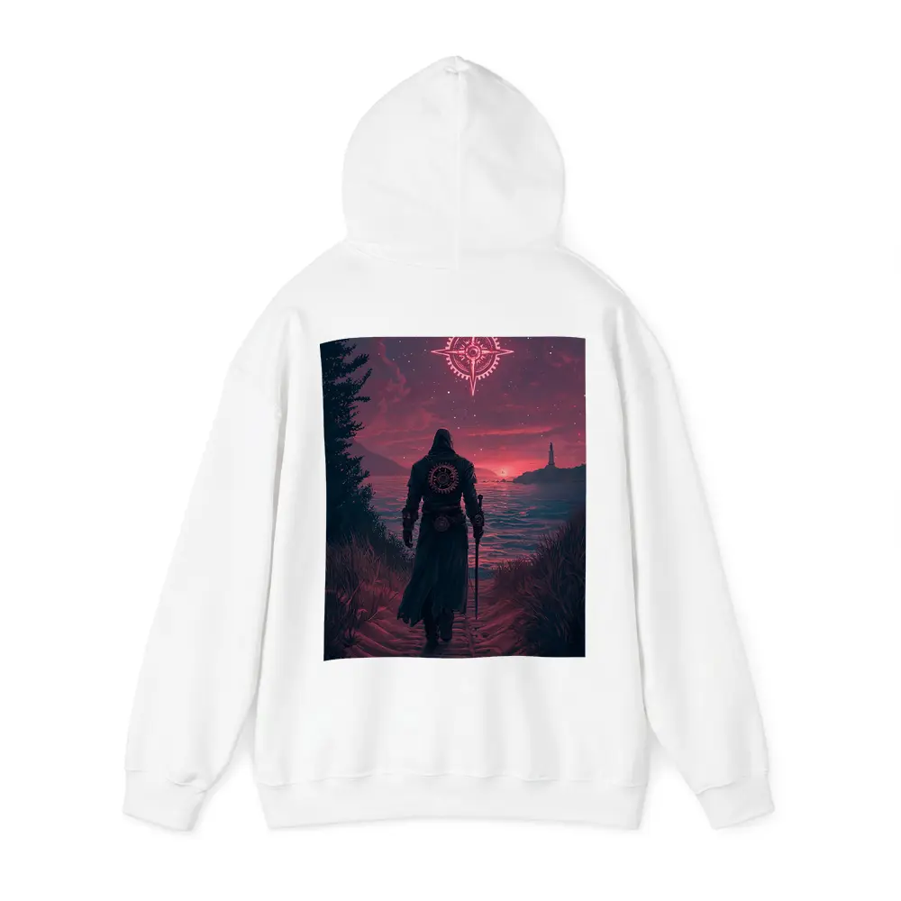 Dark Wanderer Red Sky Fantasy Art – Hoodies