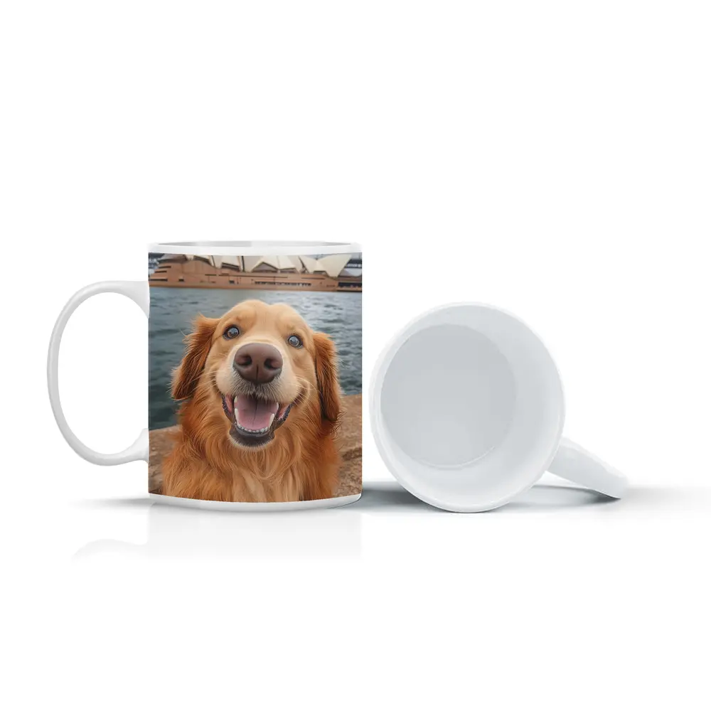 Golden Retriever Dog Sydney Opera House – Mugs