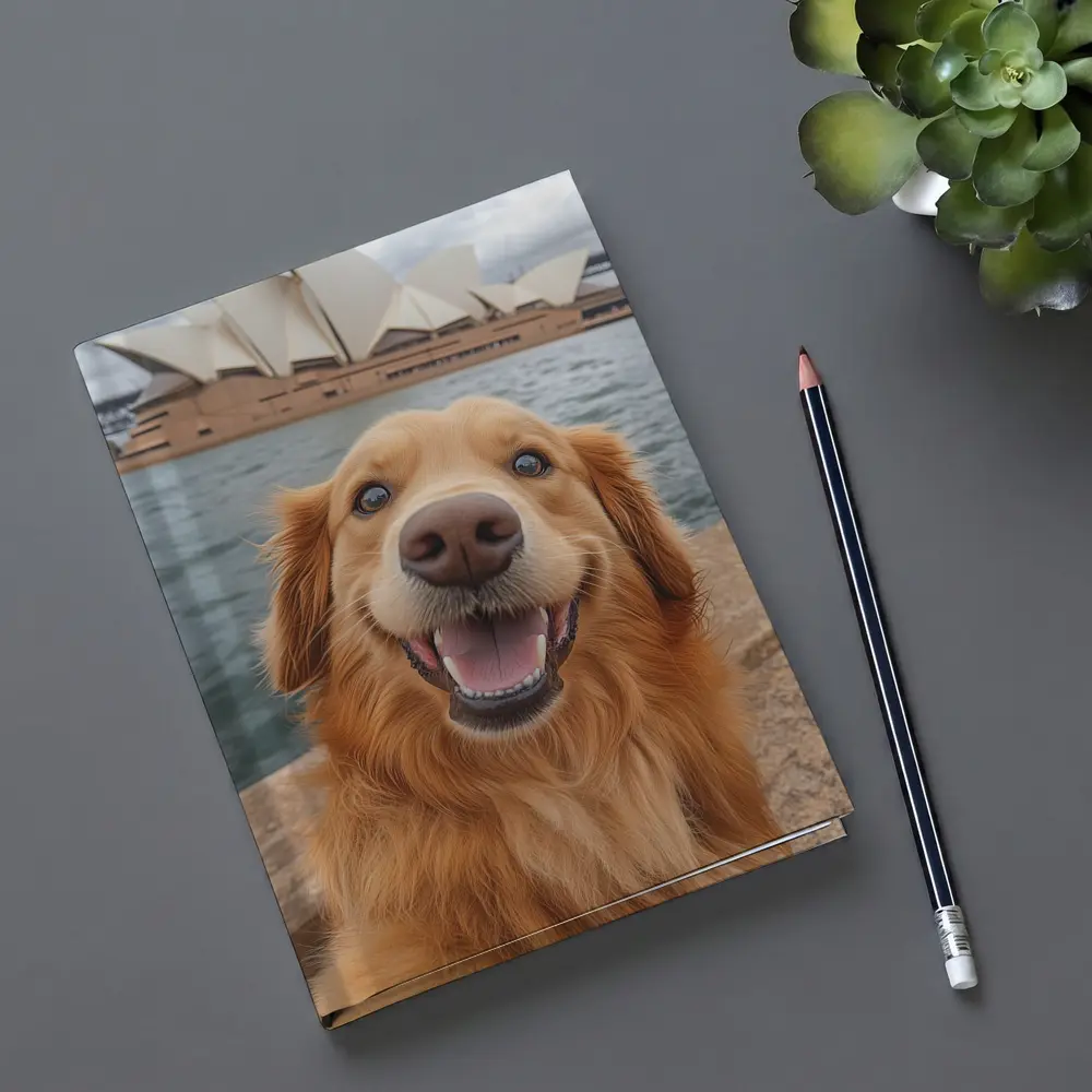 Golden Retriever Dog Sydney Opera House – Notebooks