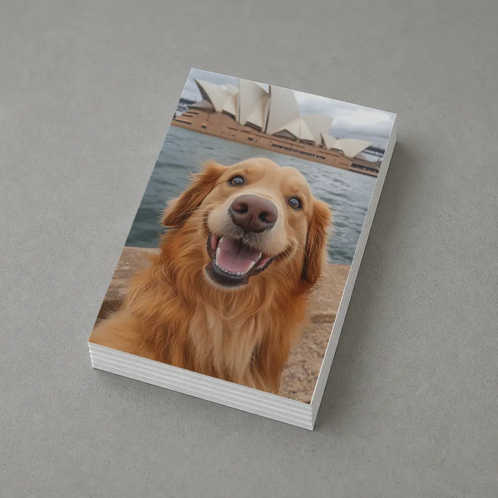 Golden Retriever Dog Sydney Opera House – Postcards