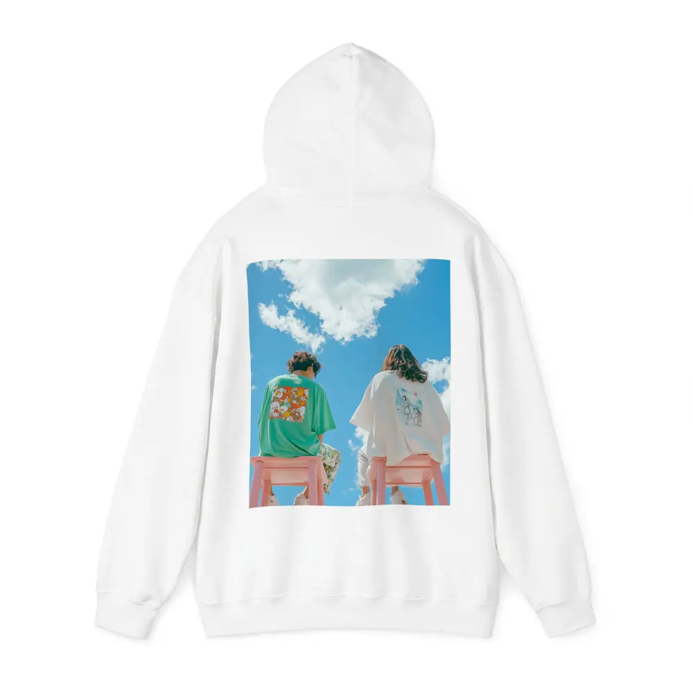 Cartoon Graphic Tees Blue Sky Clouds – Hoodies