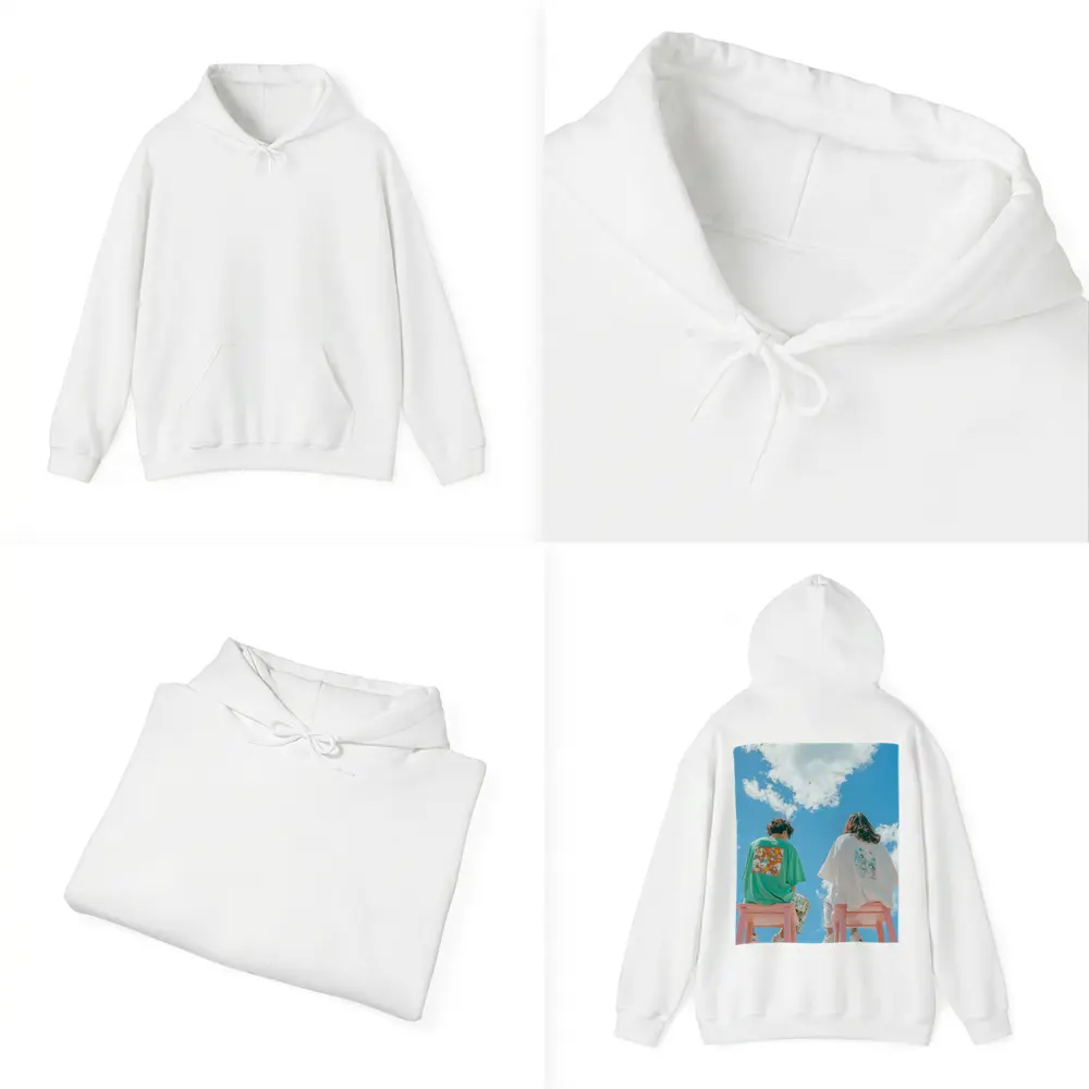 Cartoon Graphic Tees Blue Sky Clouds – Hoodies