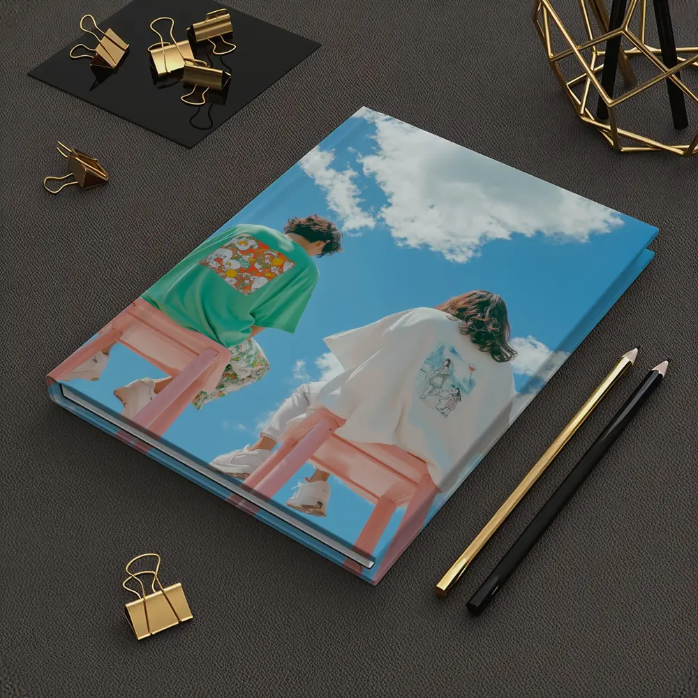 Cartoon Graphic Tees Blue Sky Clouds – Notebooks