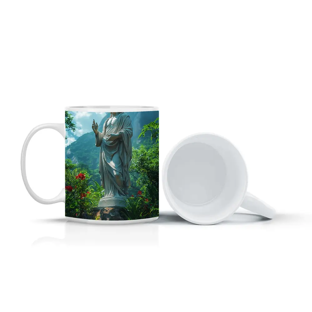 Jesus Christ Statue Green Mountain Garden – Mugs