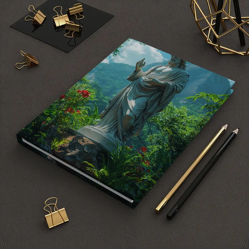 Jesus Christ Statue Green Mountain Garden – Notebooks