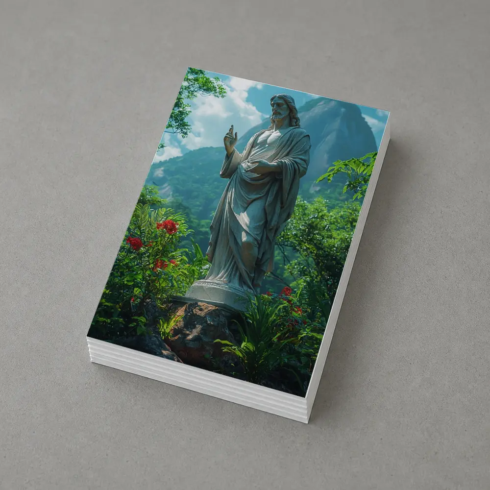 Jesus Christ Statue Green Mountain Garden – Postcards