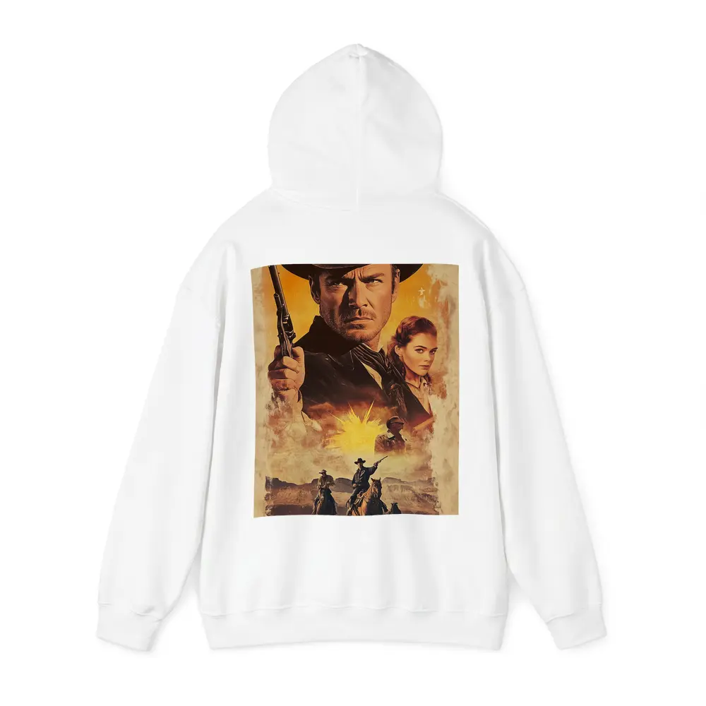 Western Cowboy Gunslinger Desert Sunset Scene – Hoodies