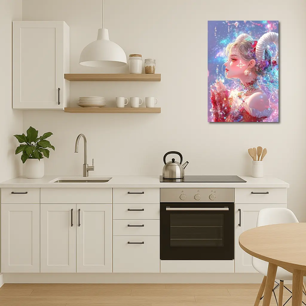 Anime Aries Girl Celestial Fantasy Art – Wall Art