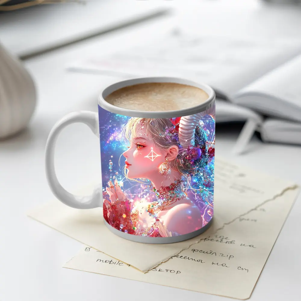 Anime Aries Girl Celestial Fantasy Art – Mugs