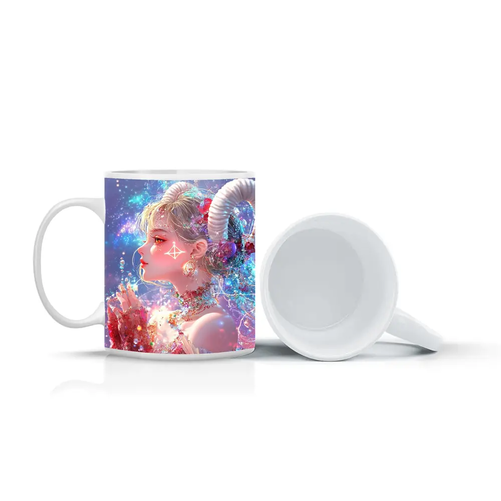 Anime Aries Girl Celestial Fantasy Art – Mugs