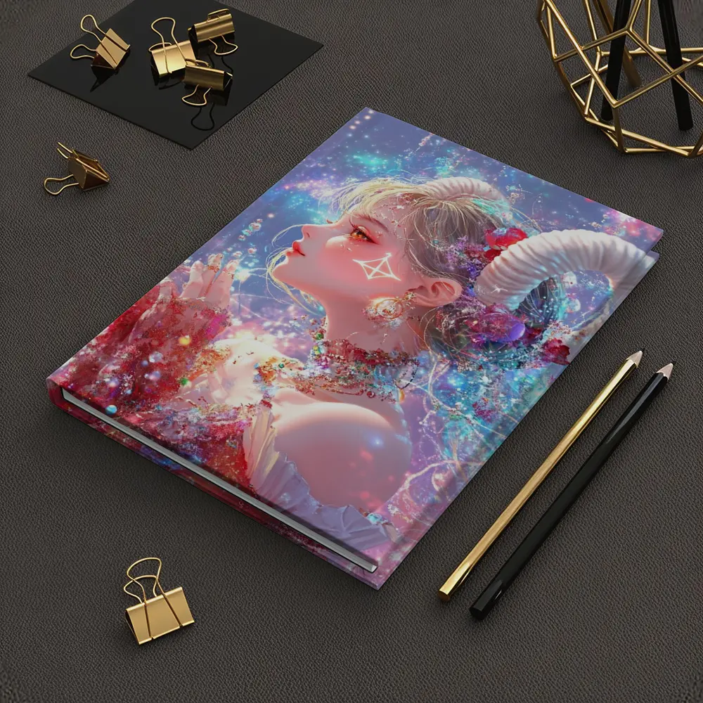 Anime Aries Girl Celestial Fantasy Art – Notebooks