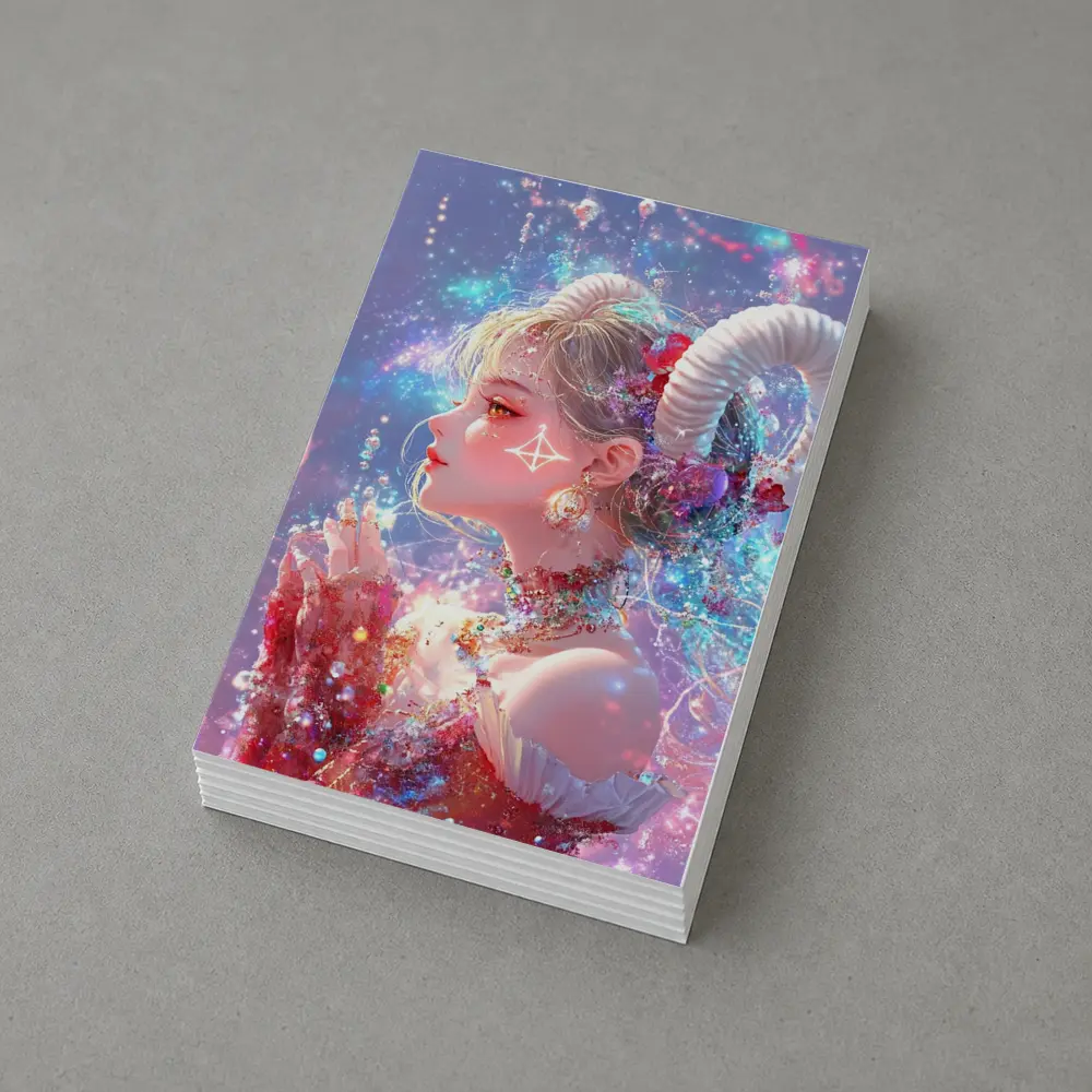 Anime Aries Girl Celestial Fantasy Art – Postcards