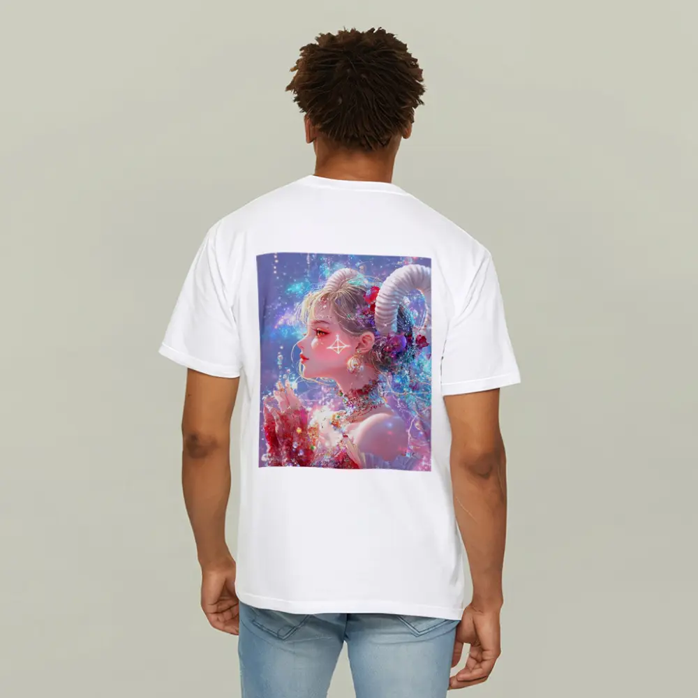 Anime Aries Girl Celestial Fantasy Art – T-Shirts