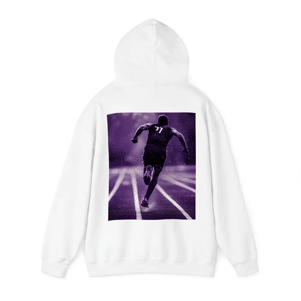 Sprint Runner On Track In Rain Purple – Hoodies