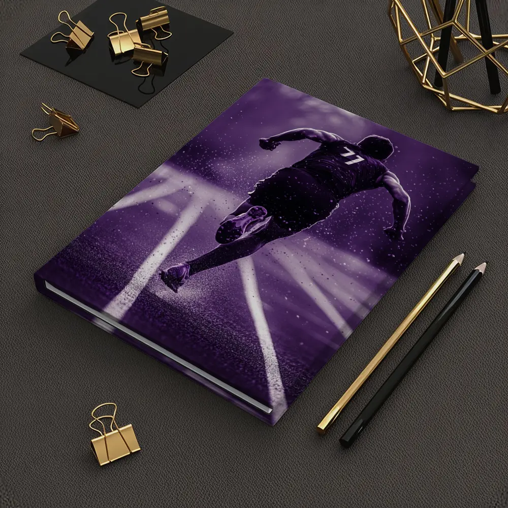 Sprint Runner On Track In Rain Purple – Notebooks