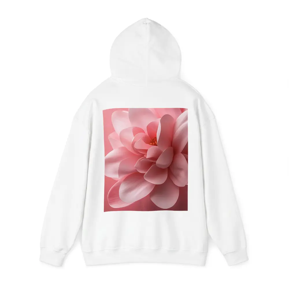Pink Dahlia Flower Soft Pink Background – Hoodies
