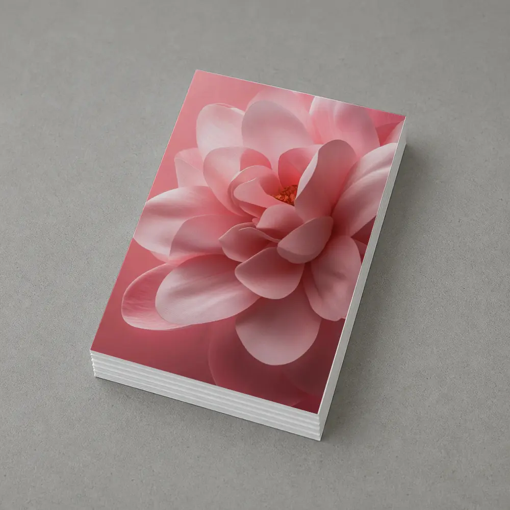 Pink Dahlia Flower Soft Pink Background – Postcards