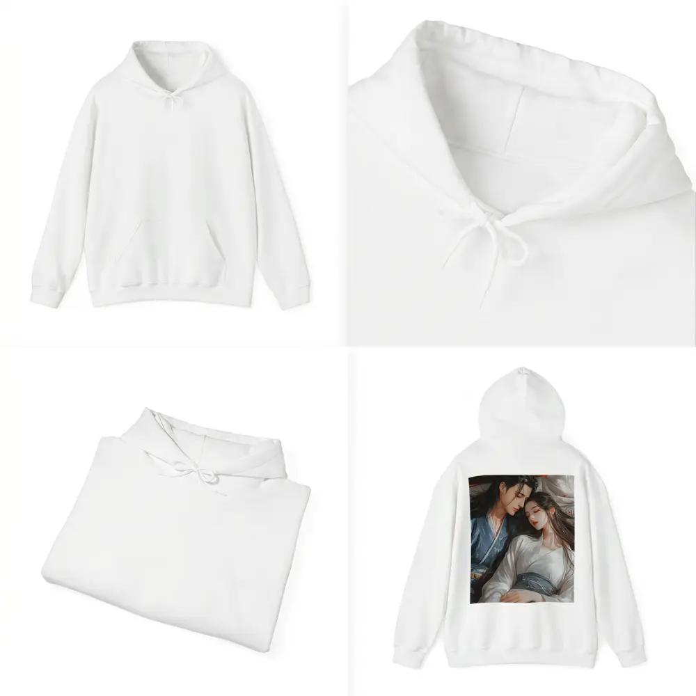 Chinese Anime Couple Romantic Traditional Hanfu Art – Hoodies