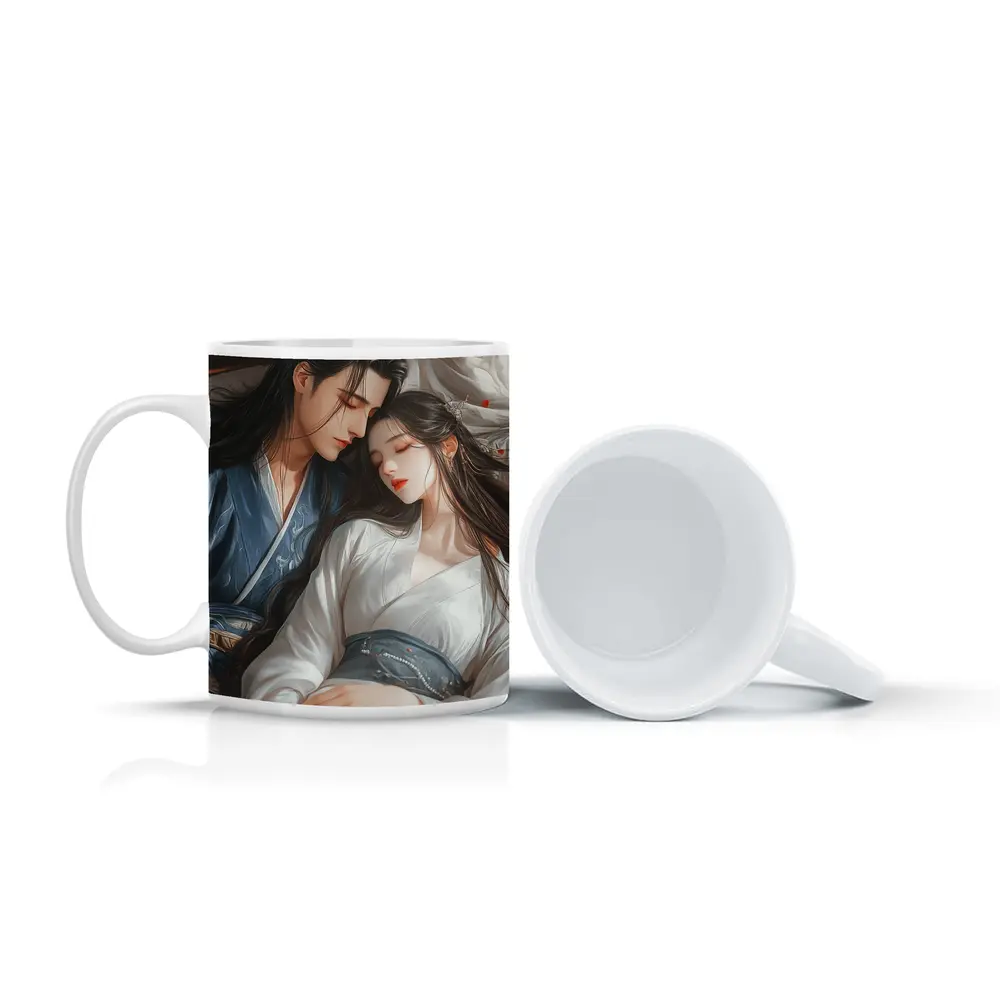 Chinese Anime Couple Romantic Traditional Hanfu Art – Mugs