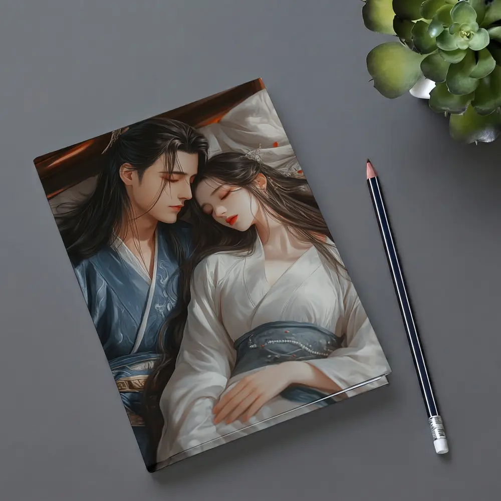 Chinese Anime Couple Romantic Traditional Hanfu Art – Notebooks