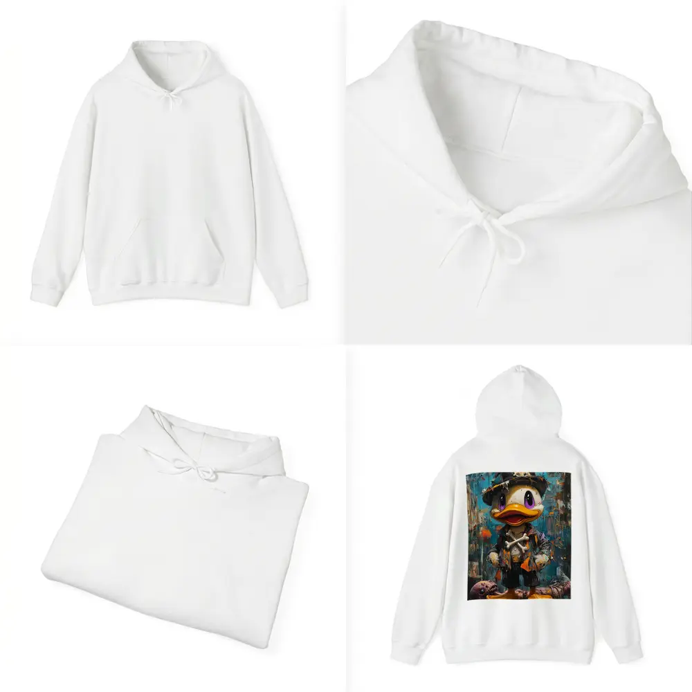 Dark Duck Graffiti Oil Painting Urban Art – Hoodies