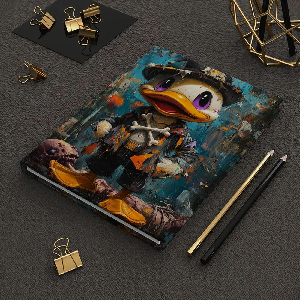 Dark Duck Graffiti Oil Painting Urban Art – Notebooks