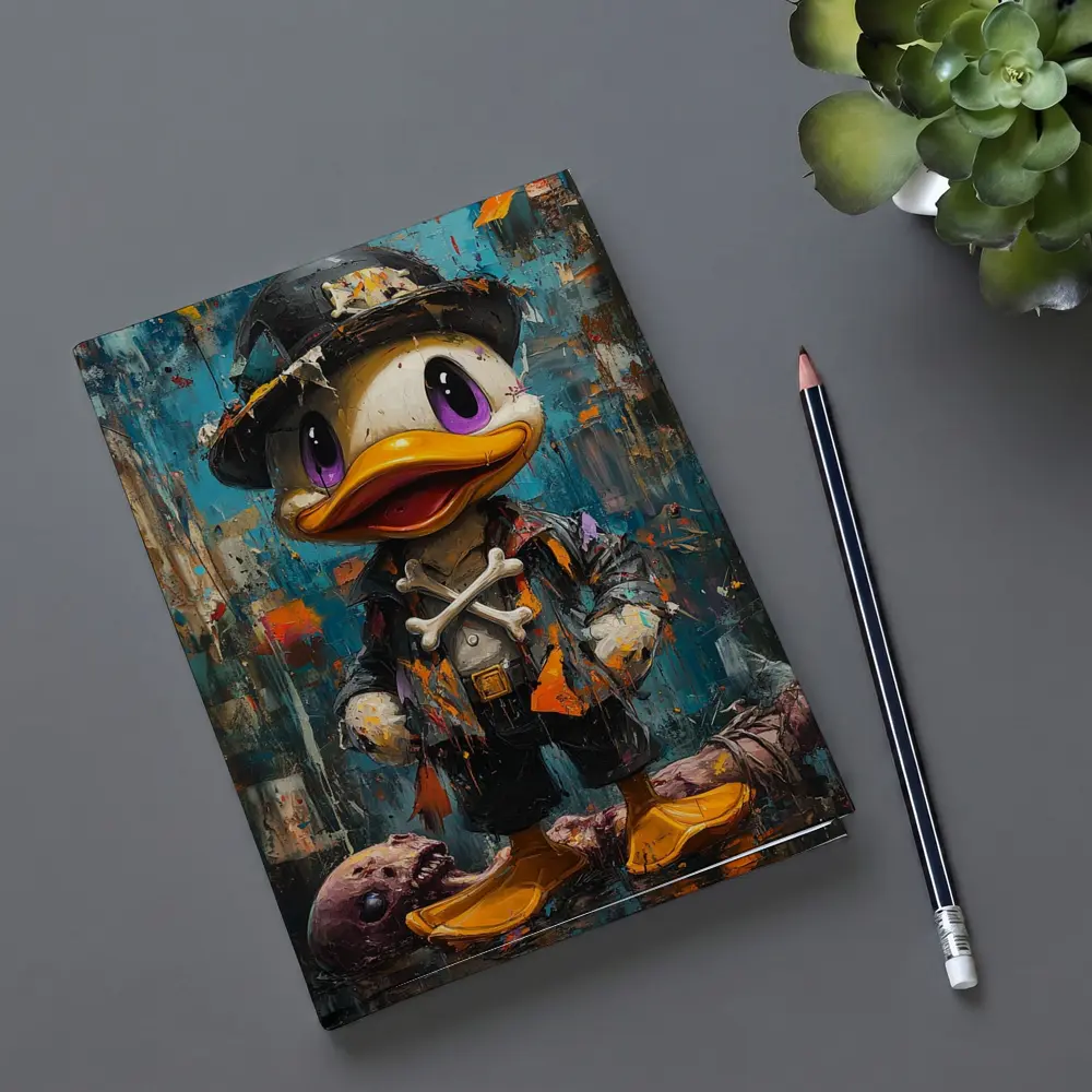 Dark Duck Graffiti Oil Painting Urban Art – Notebooks