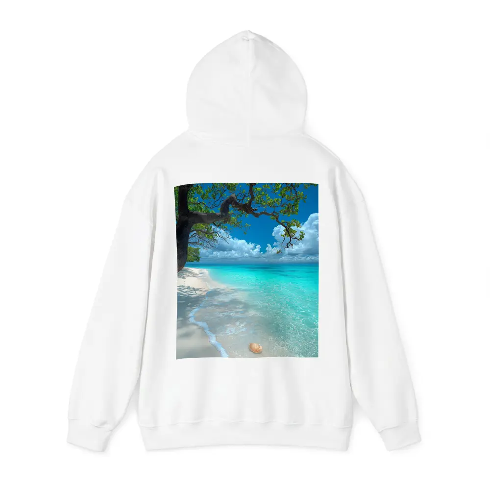 Tropical Beach Seashells Clear Turquoise Water Tree – Hoodies