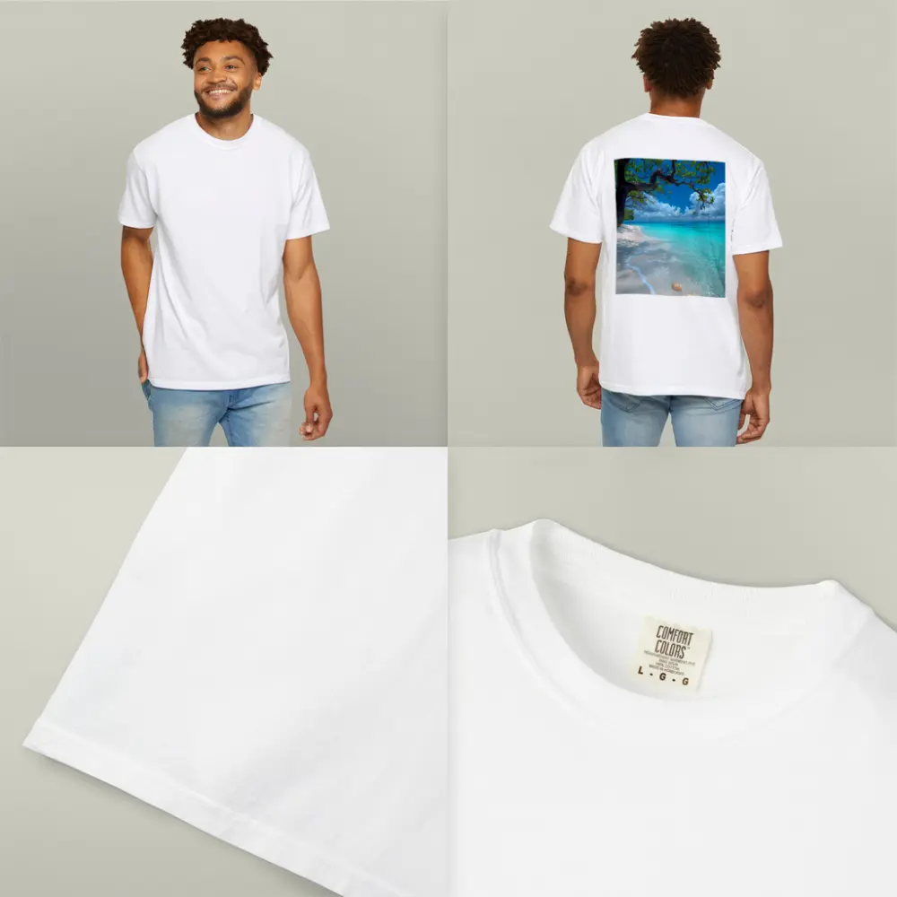 Tropical Beach Seashells Clear Turquoise Water Tree – T-Shirts