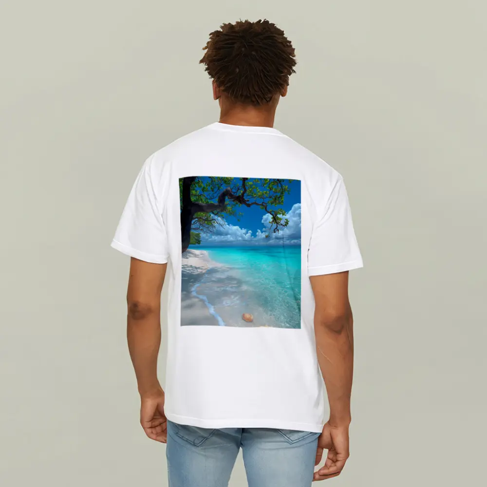 Tropical Beach Seashells Clear Turquoise Water Tree – T-Shirts