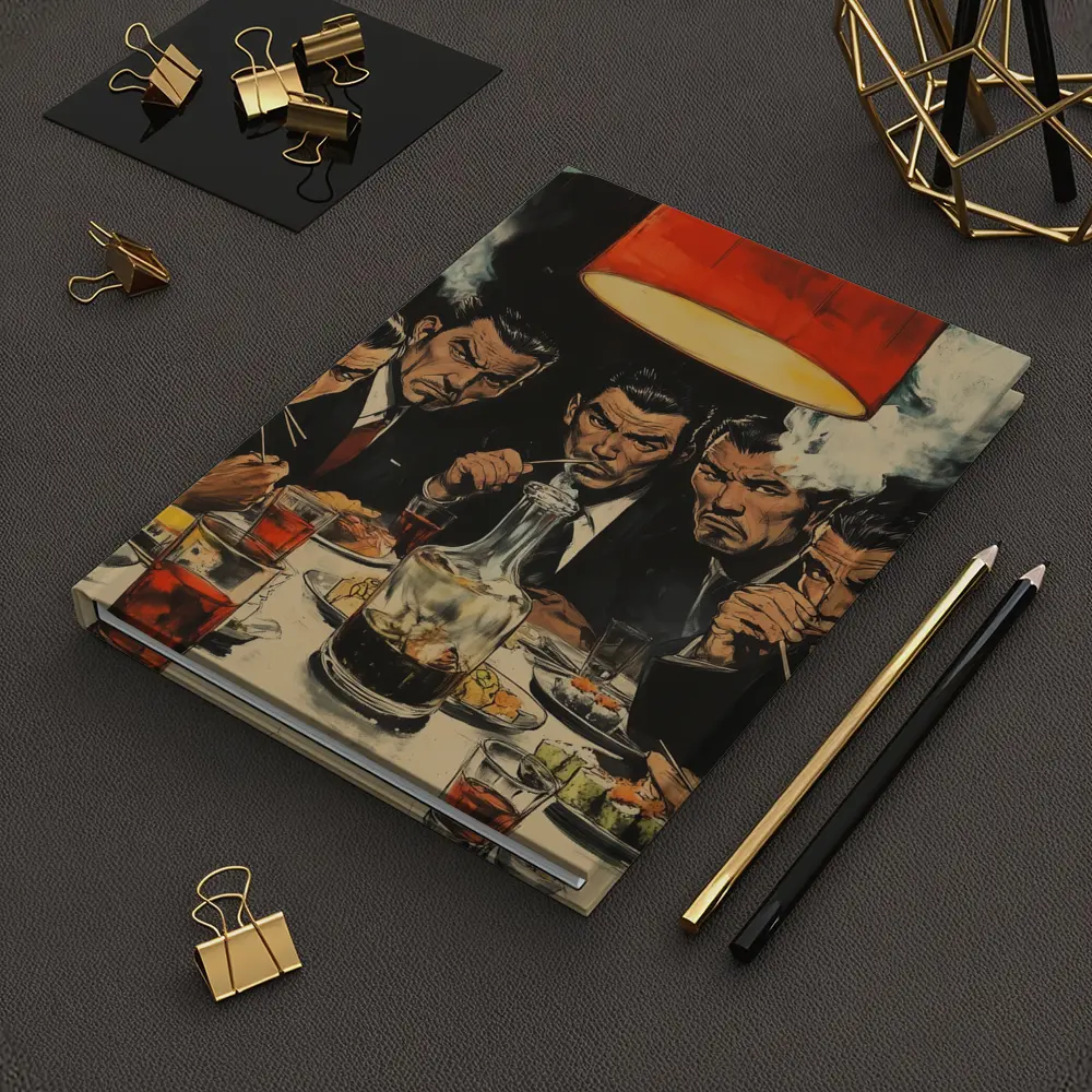 Yakuza Men Dining Sushi Bar Manga Art – Notebooks