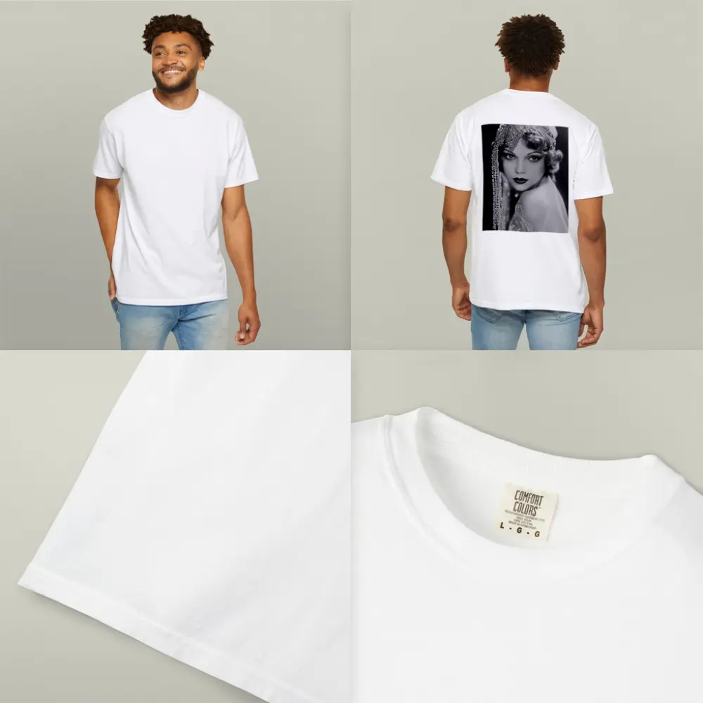 Vintage Hollywood Actress Black White Portrait – T-Shirts