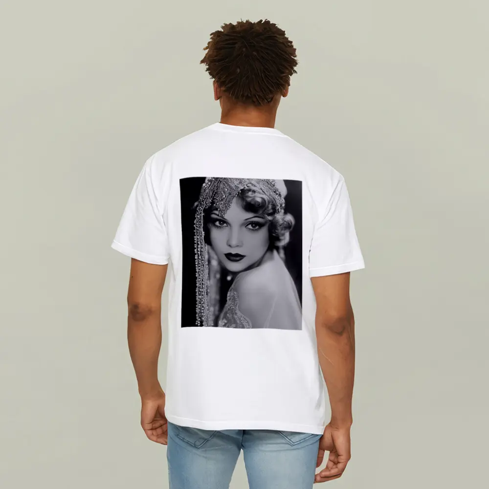 Vintage Hollywood Actress Black White Portrait – T-Shirts