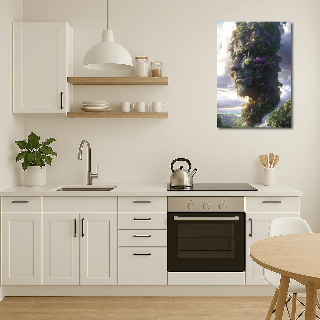 Giant Forest Face Surreal Sky Fantasy – Wall Art