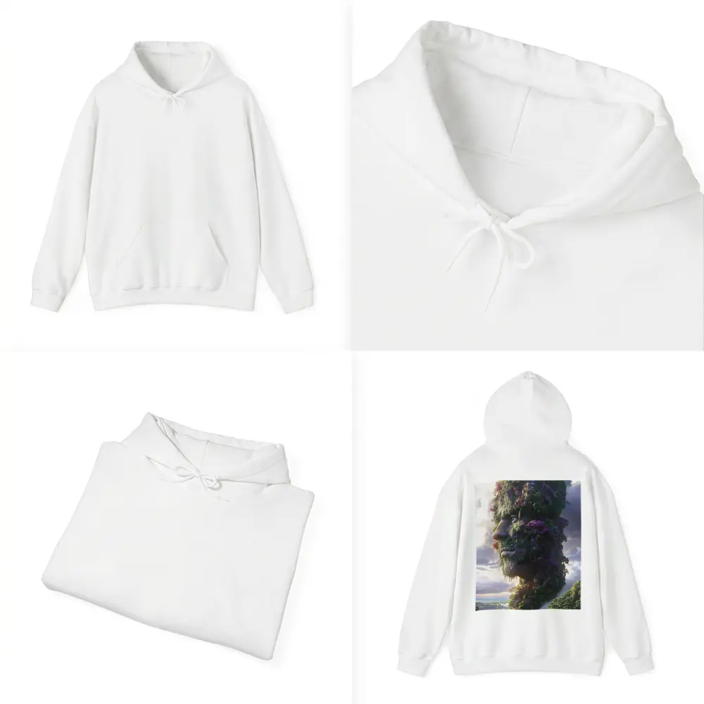 Giant Forest Face Surreal Sky Fantasy – Hoodies