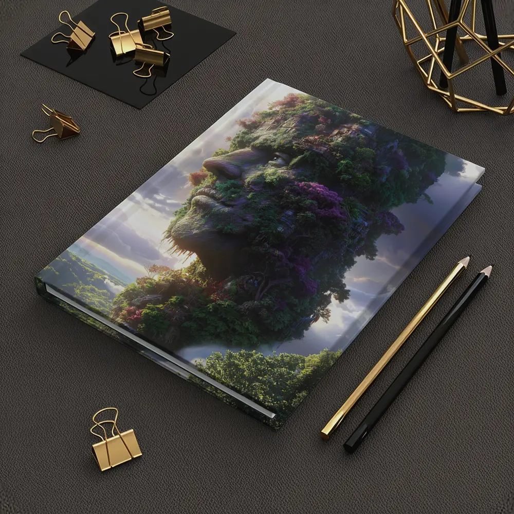 Giant Forest Face Surreal Sky Fantasy – Notebooks