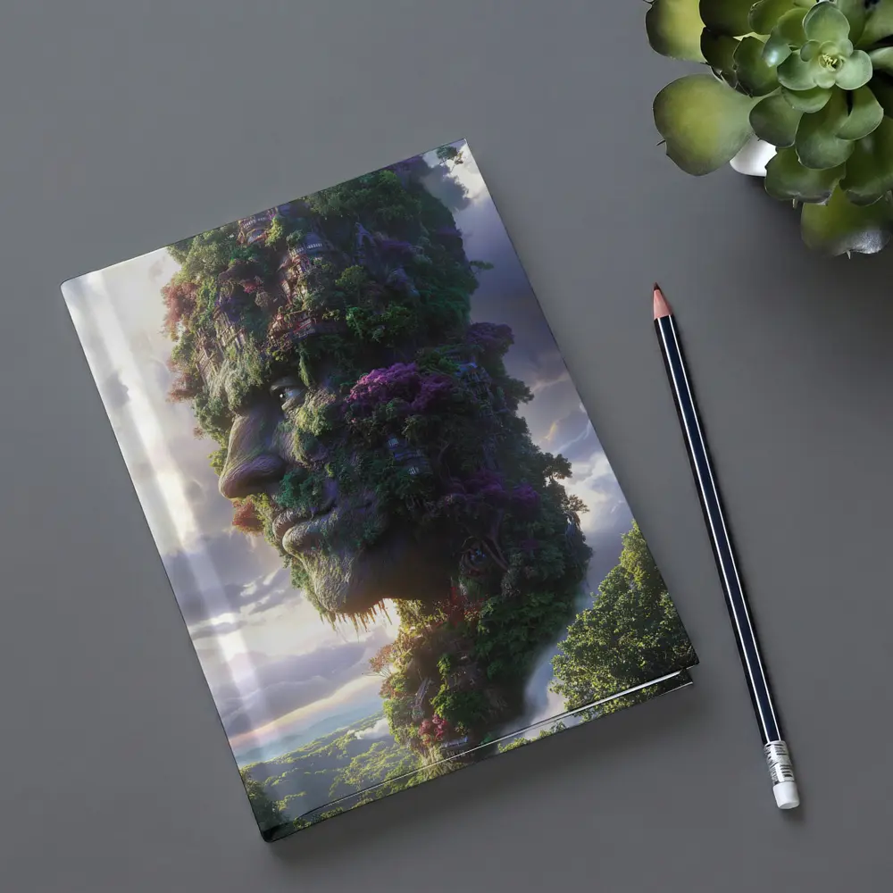 Giant Forest Face Surreal Sky Fantasy – Notebooks