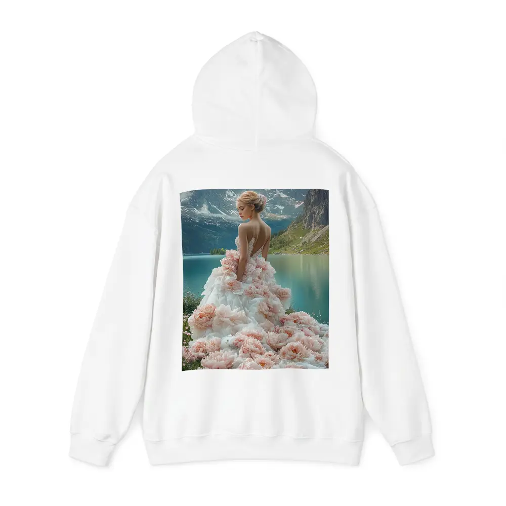 Woman Peony Gown Mountain Lake Fantasy – Hoodies