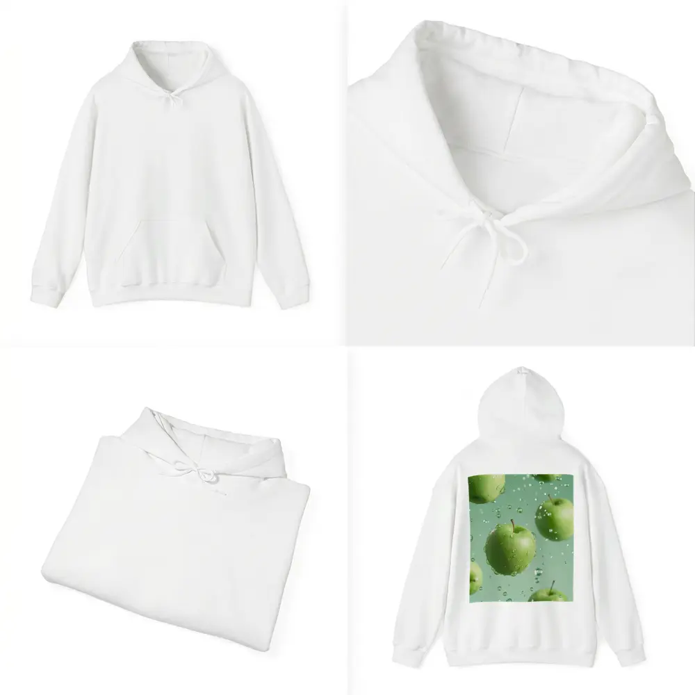 Fresh Green Apples Floating Water Drops – Hoodies