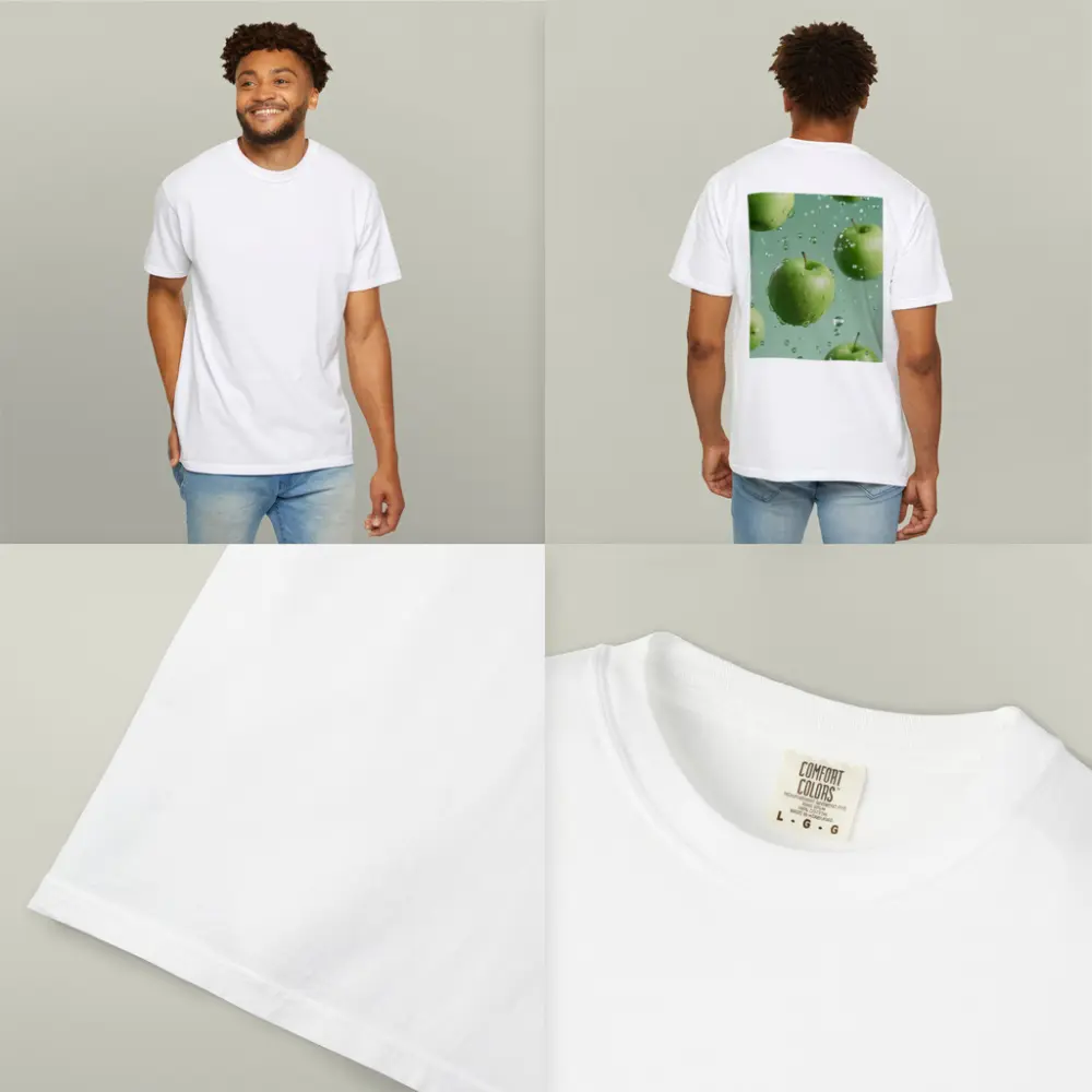 Fresh Green Apples Floating Water Drops – T-Shirts