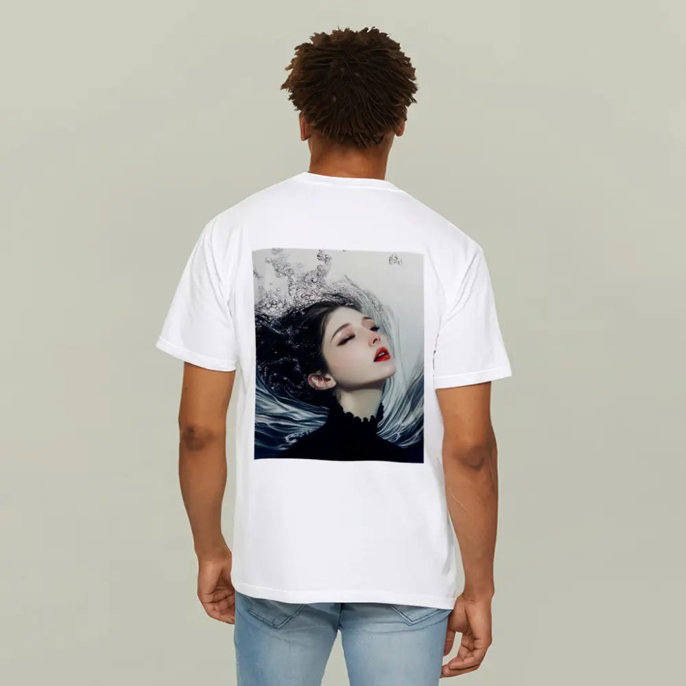 Woman Underwater Dark Fantasy Digital Art – T-Shirts