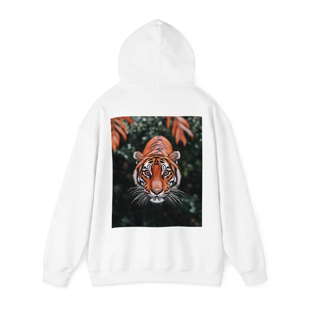 Bengal Tiger Face Green Jungle Foliage – Hoodies