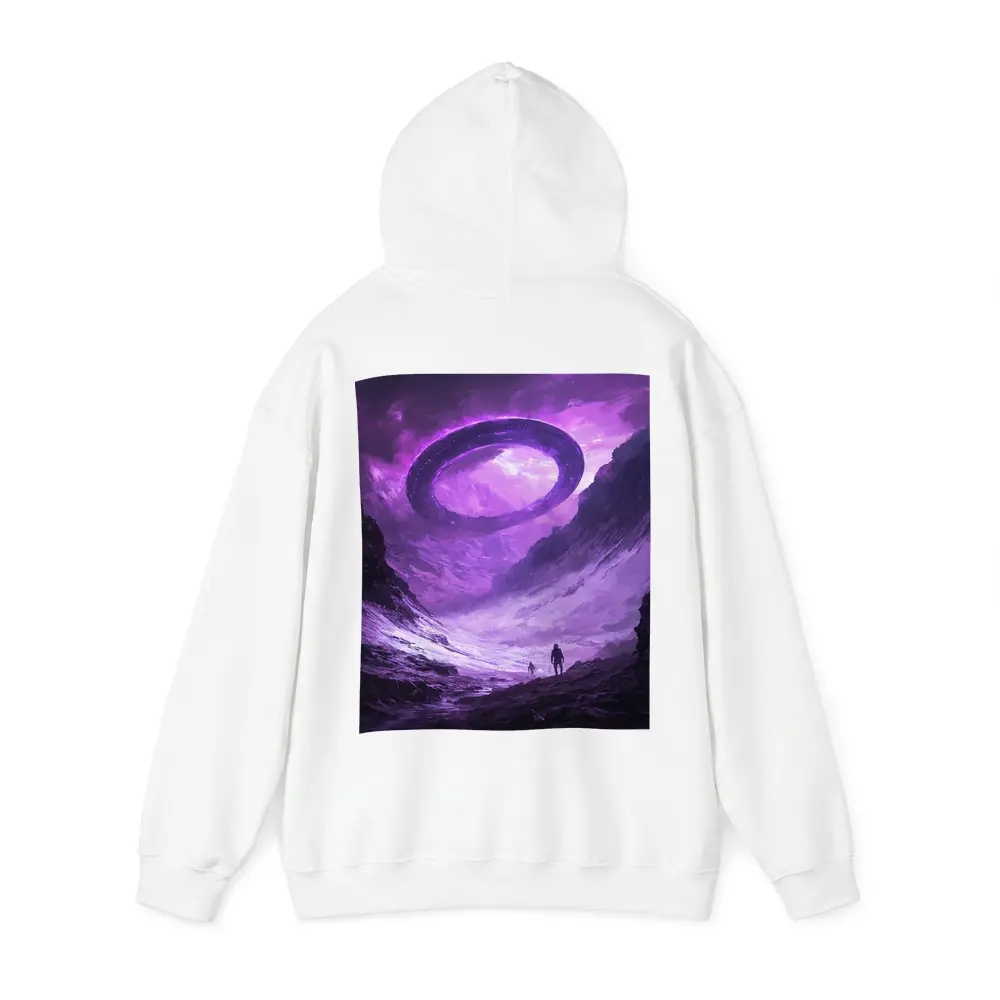 UFO Spaceship Over Alien Rocky Canyon – Hoodies
